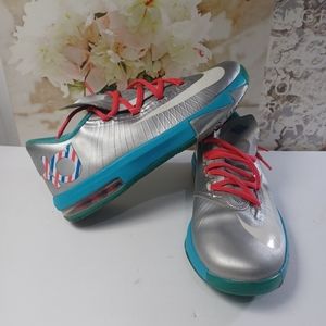 KD Barber Shop Nike Shoes Youth 4 599477-007 Color 4Y Sneakers. Condition is pre